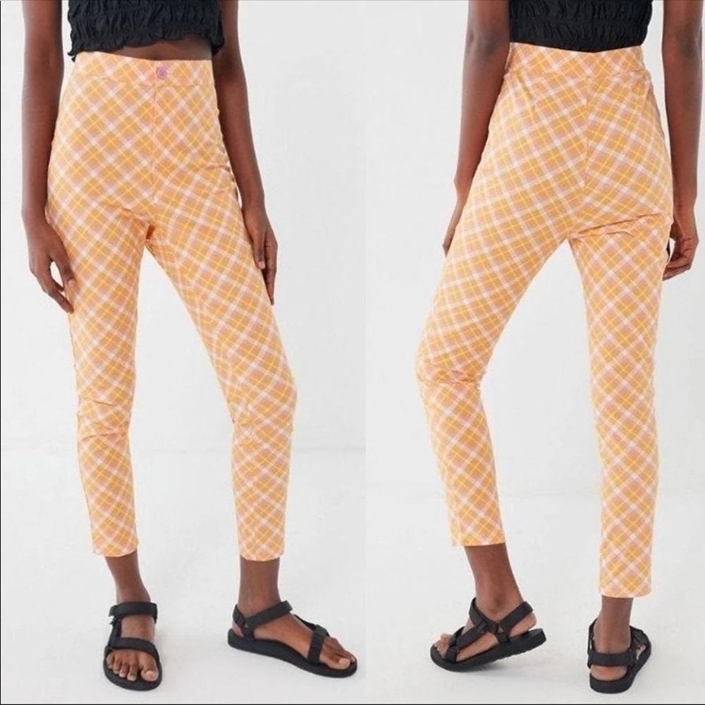 Ingrid High Rose Stretch Pinup Pants